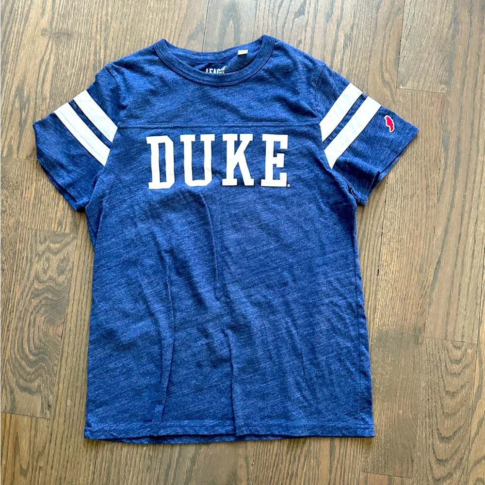 Blue “Duke” Short Sleeve Shirt. Size Small. Lightly Worn.